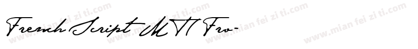 French Script MT(Fro字体转换